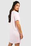 Maternity Striped Button Front Nightgown