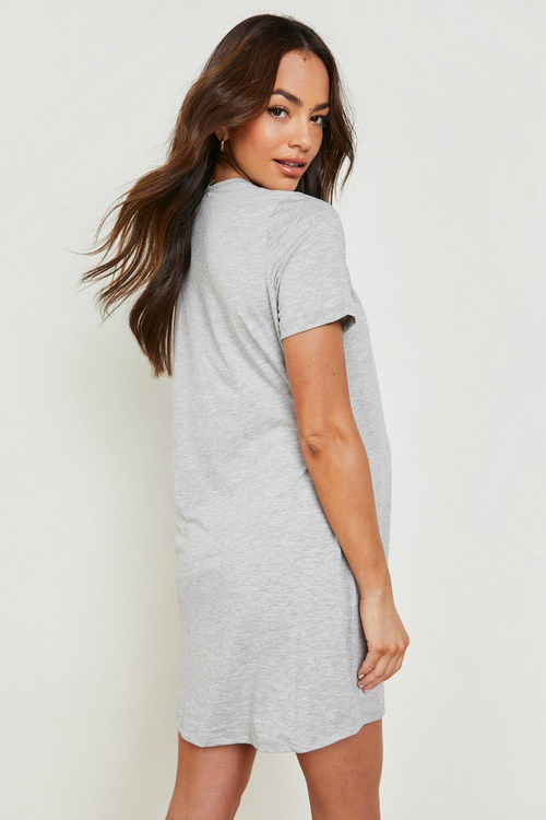 Maternity Grey Button Front Nightgown
