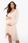 Maternity Lace Trim Nightgown and Robe set