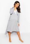 Maternity nightgown nursing and robe set