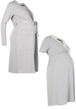 Maternity nightgown nursing and robe set