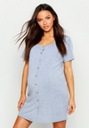 Maternity button front nightgown
